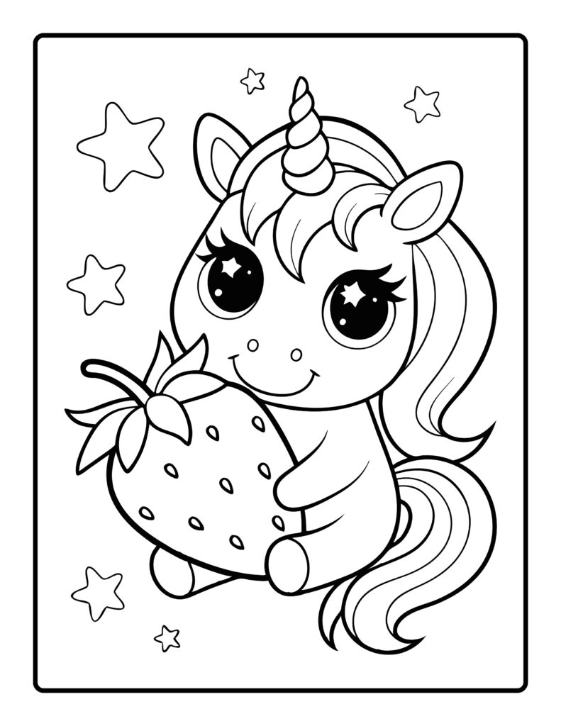 Unicorn Coloring Pages