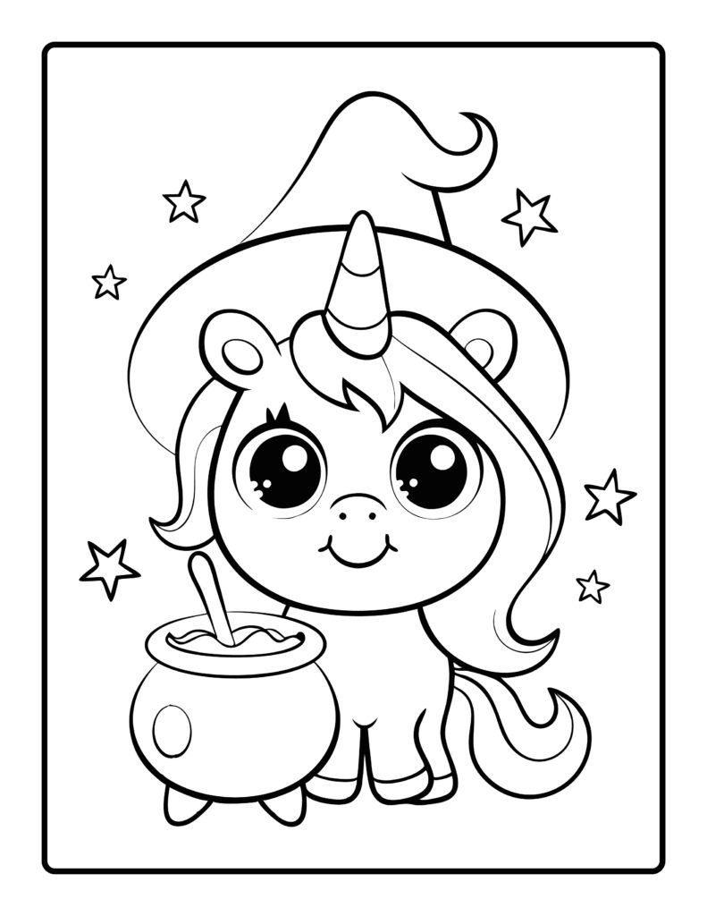 Unicorn Coloring Pages