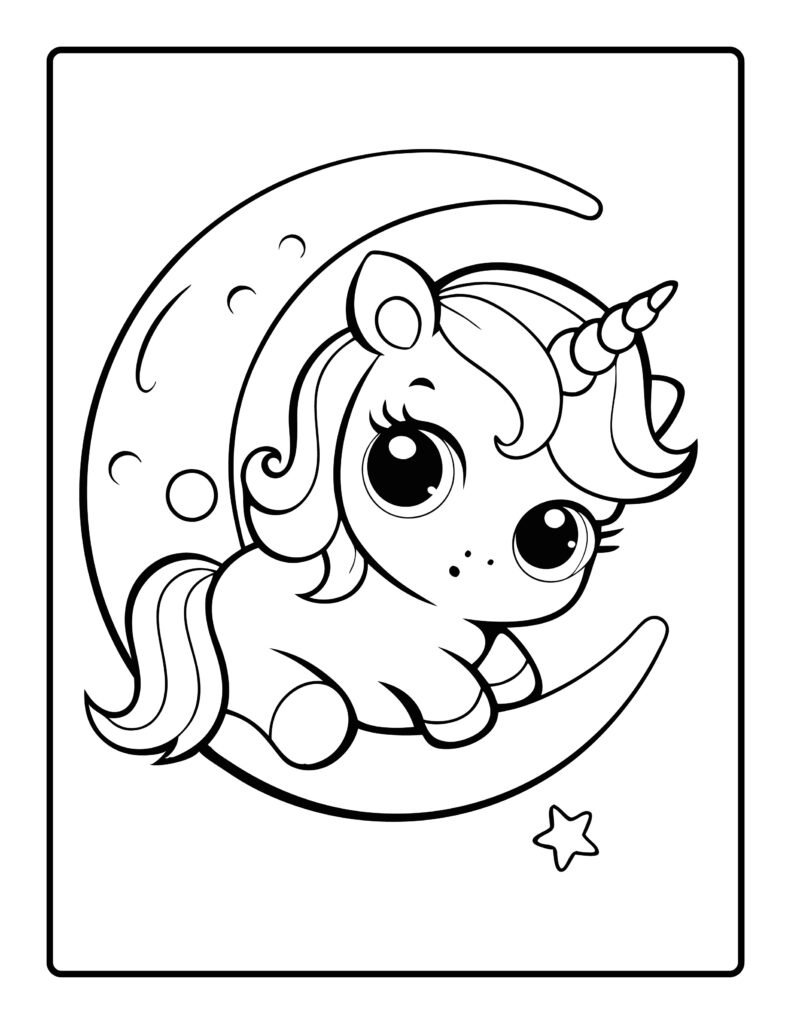 Unicorn Coloring Pages