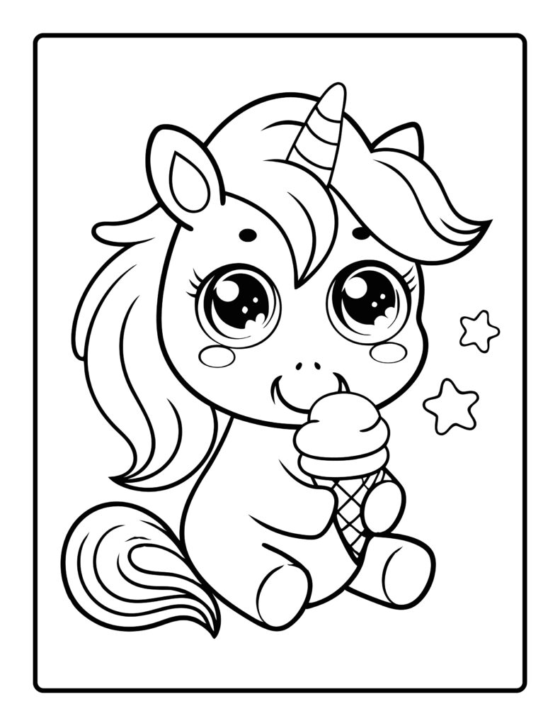 Unicorn Coloring Pages