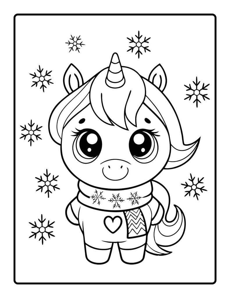 Unicorn Coloring Pages