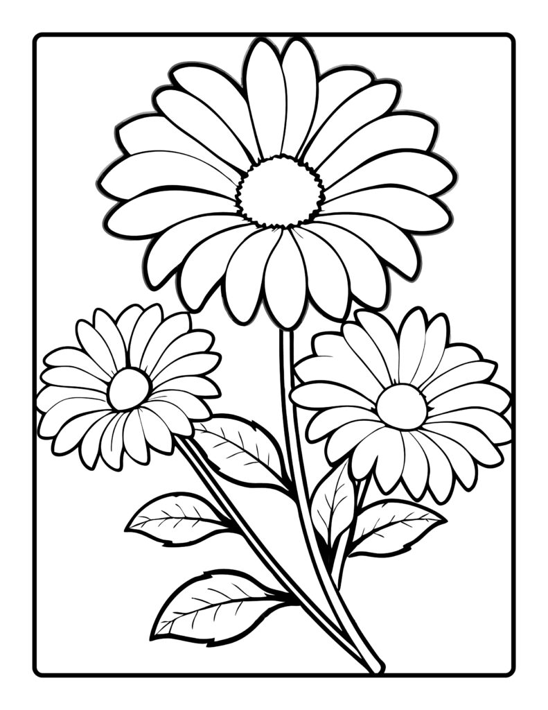 Flower Coloring Pages Printable