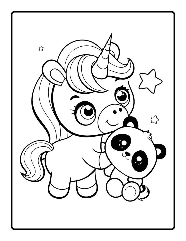 Unicorn Coloring Pages