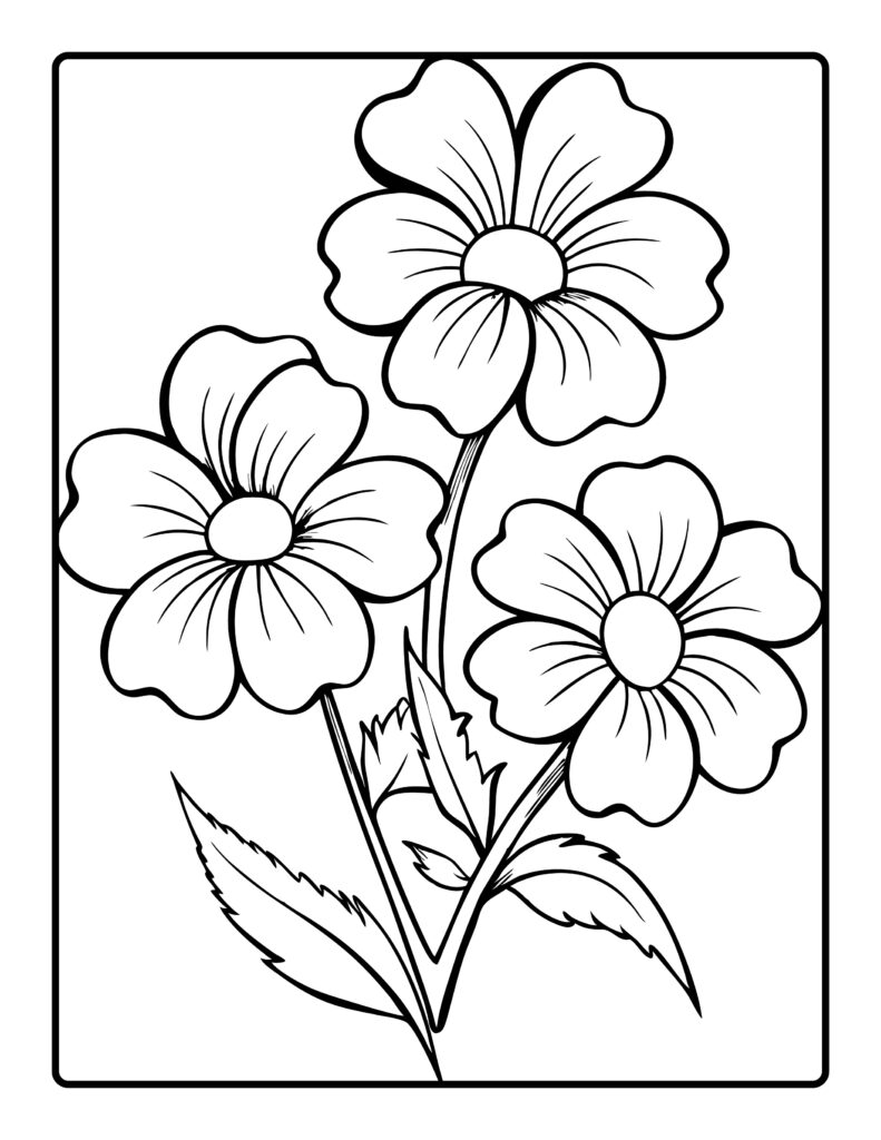 Flower Coloring Pages Printable