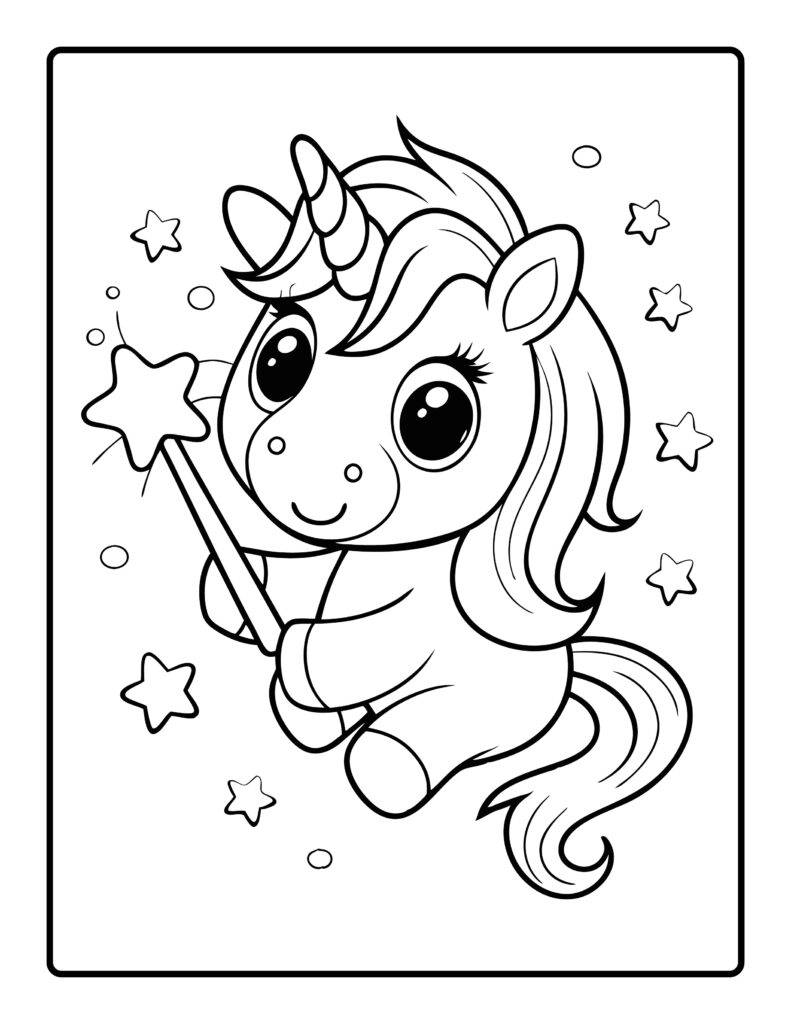 Unicorn Coloring Pages