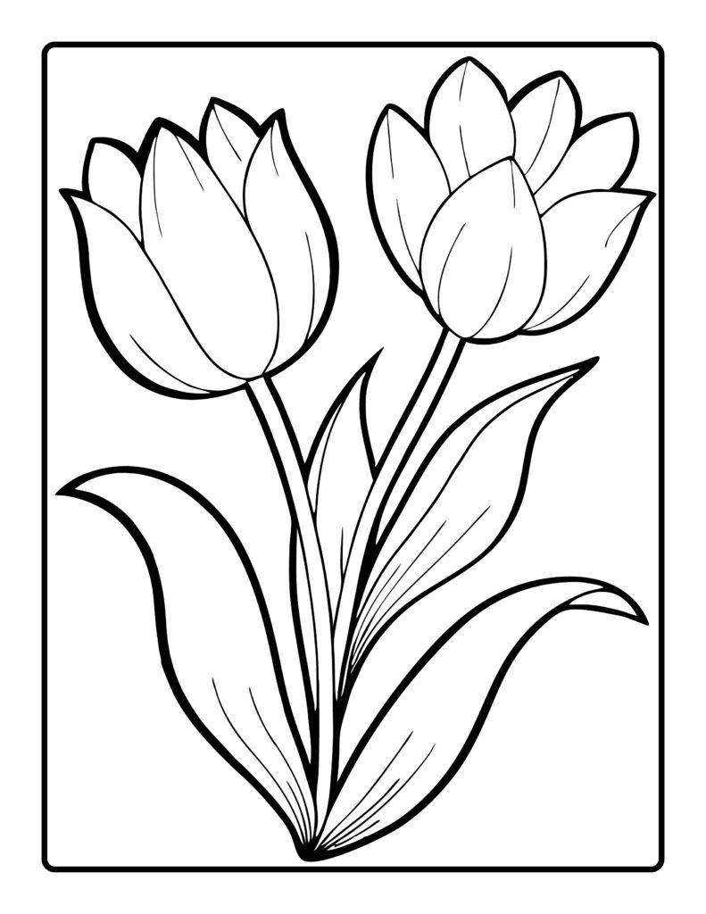 Flower Coloring Pages Printable