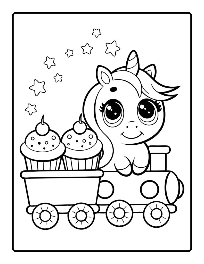 Unicorn Coloring Pages