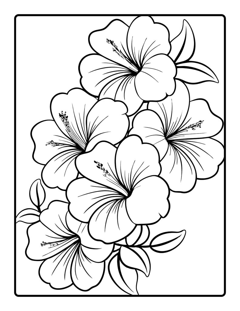 Flower Coloring Pages Printable