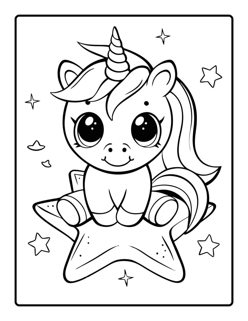 Unicorn Coloring Pages