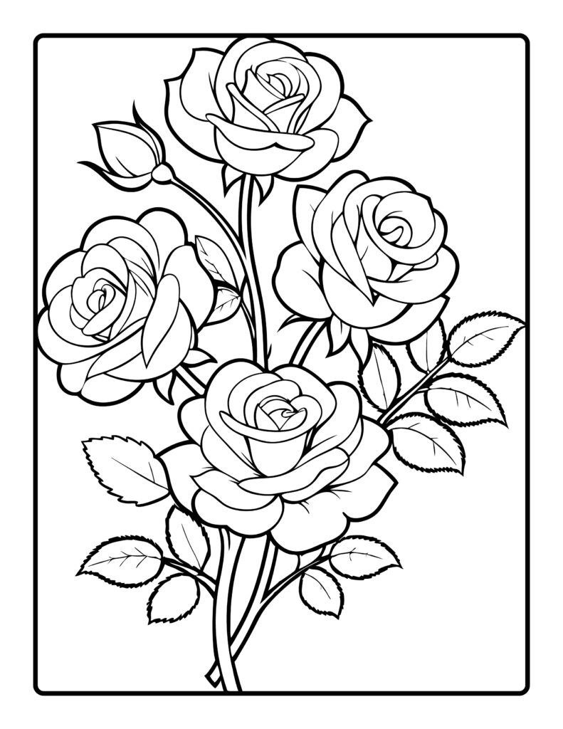 Flower Coloring Pages Printable