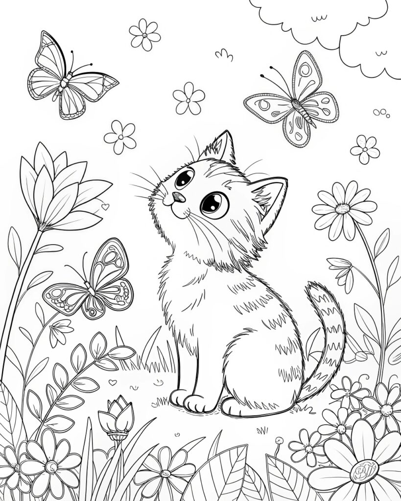 Cat Coloring Pages