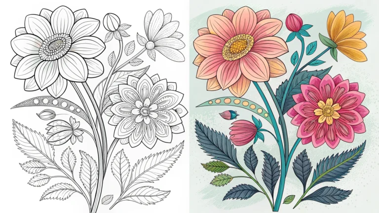 Flower Coloring Pages Printable