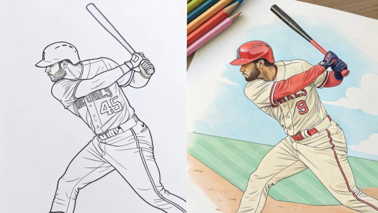 baseball coloring pages