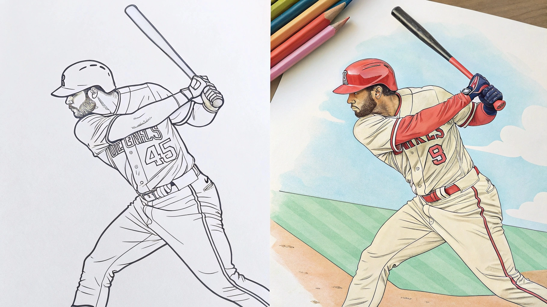baseball coloring pages