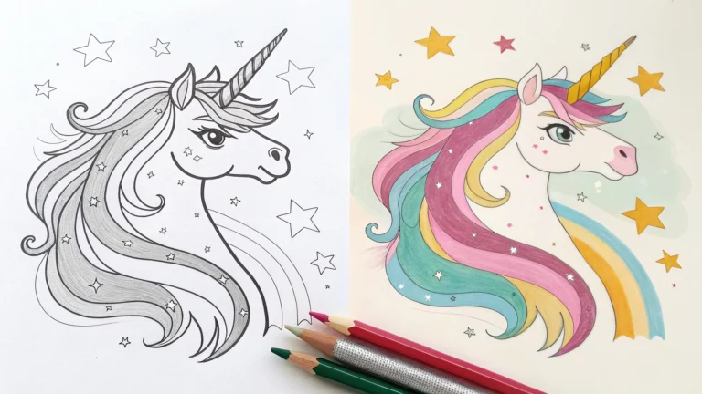 Unicorn Coloring Pages