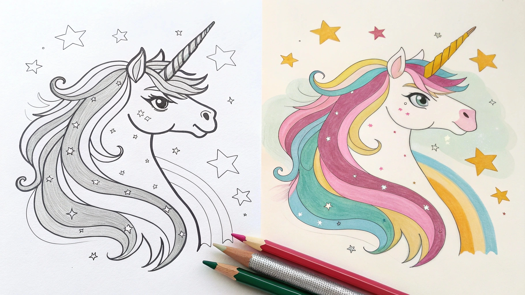 Unicorn Coloring Pages