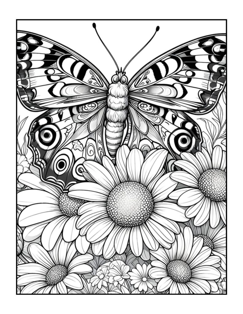 Butterfly Coloring Pages for Adults