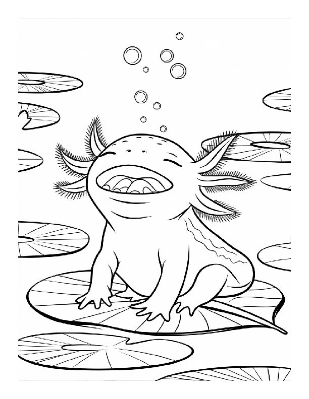 Axolotl Coloring Pages