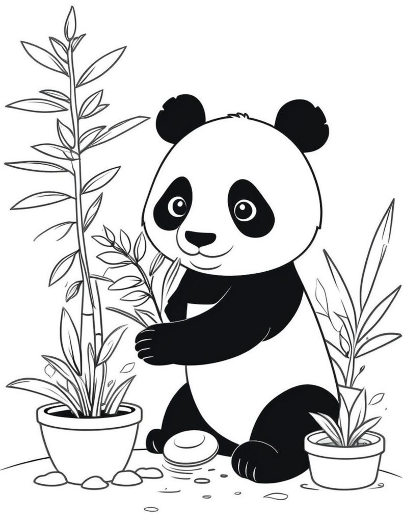 Panda Coloring Pages