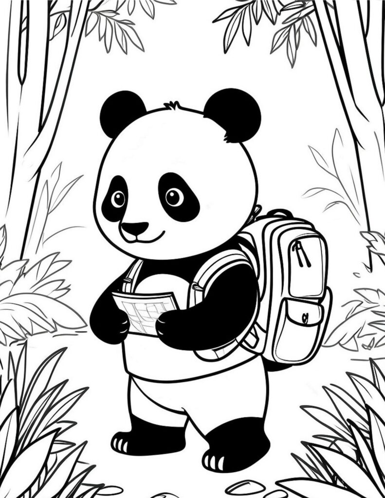 Panda Coloring Pages