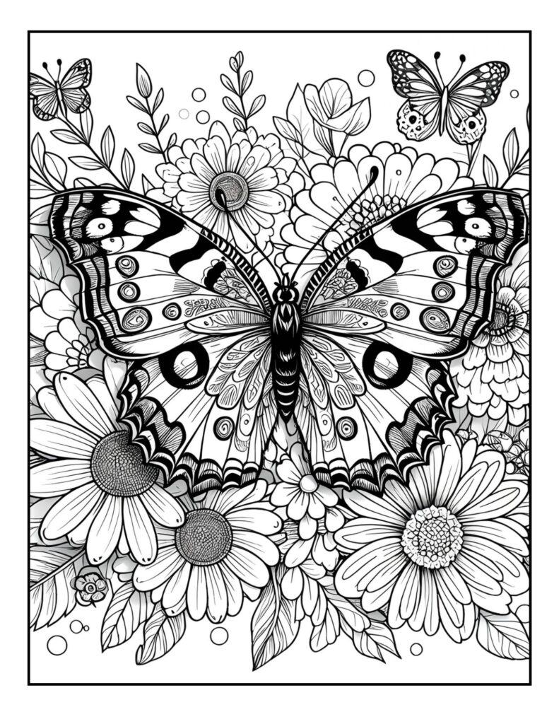 Butterfly Coloring Pages for Adults