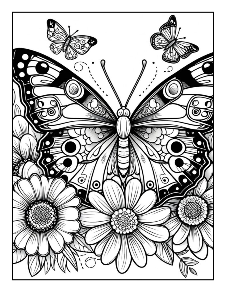 Butterfly Coloring Pages for Adults