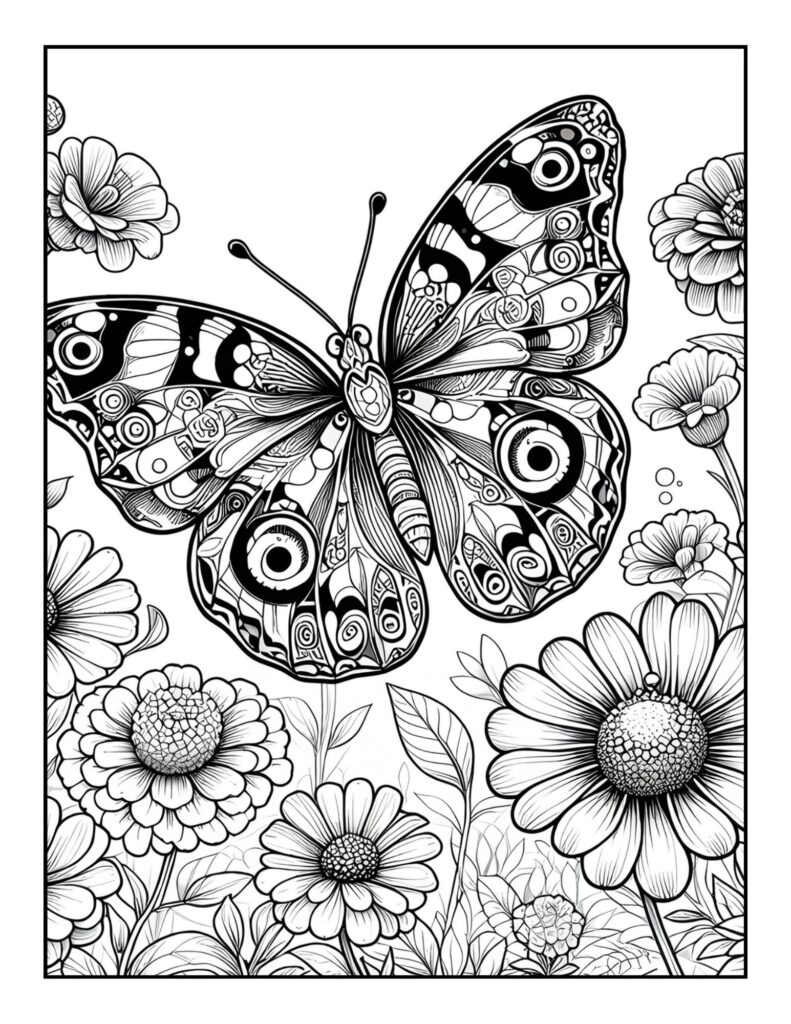 Butterfly Coloring Pages for Adults
