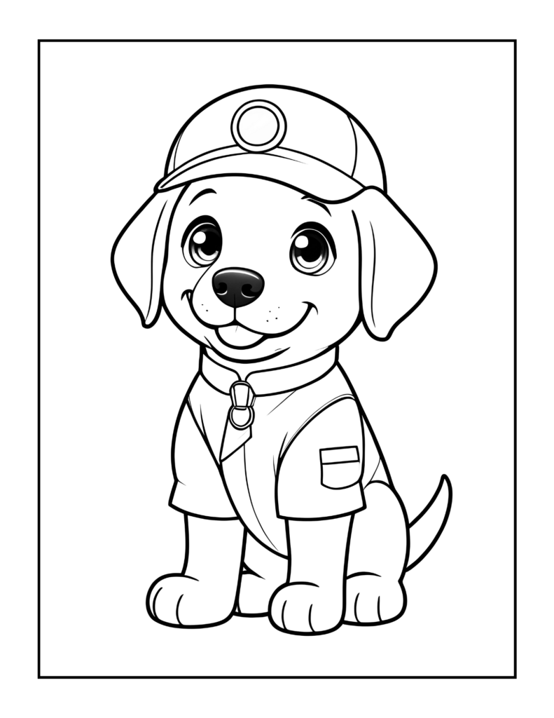 Dog Coloring Page