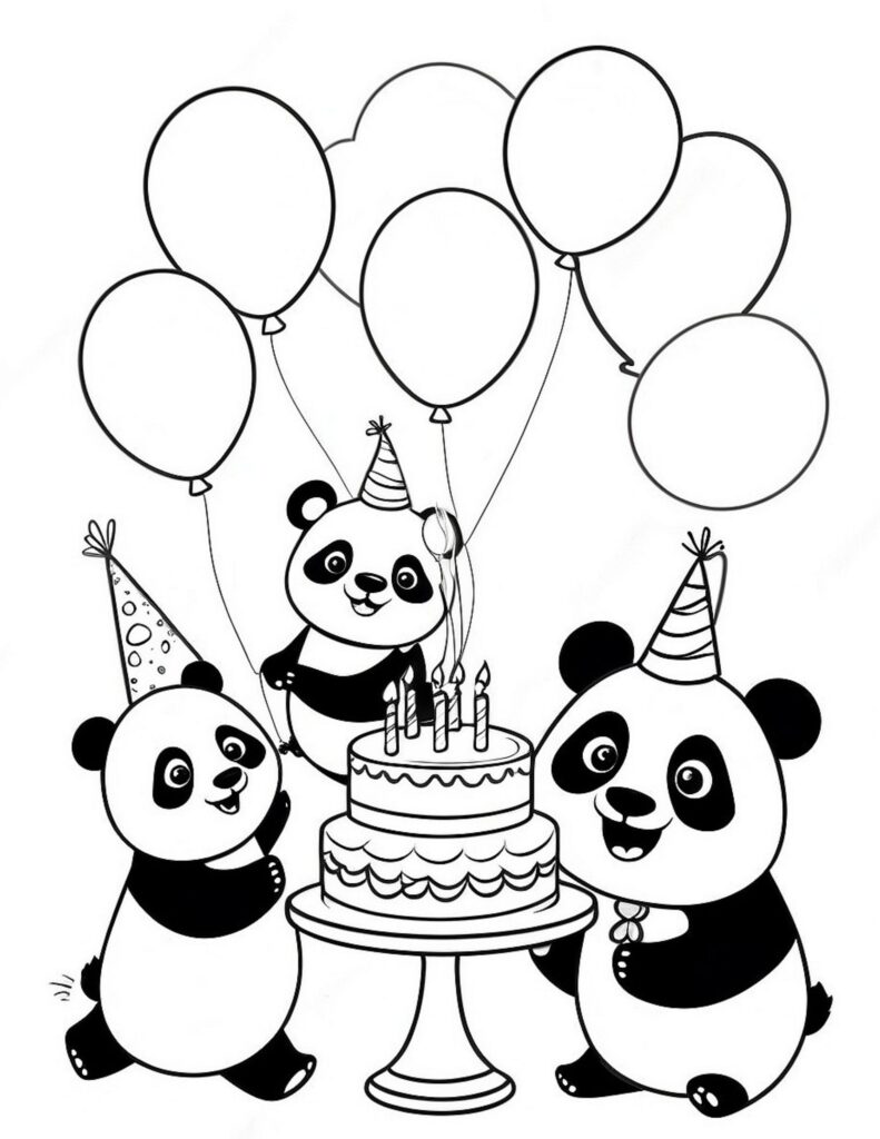 Panda Coloring Pages