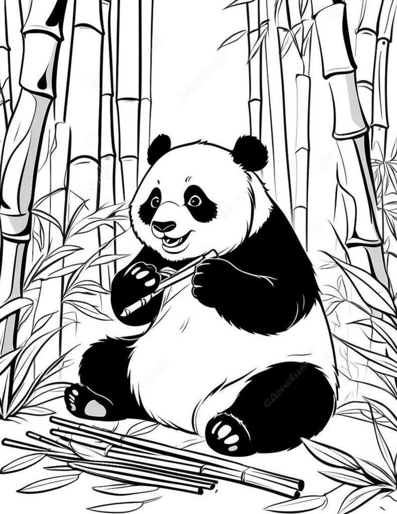 Panda Coloring Pages