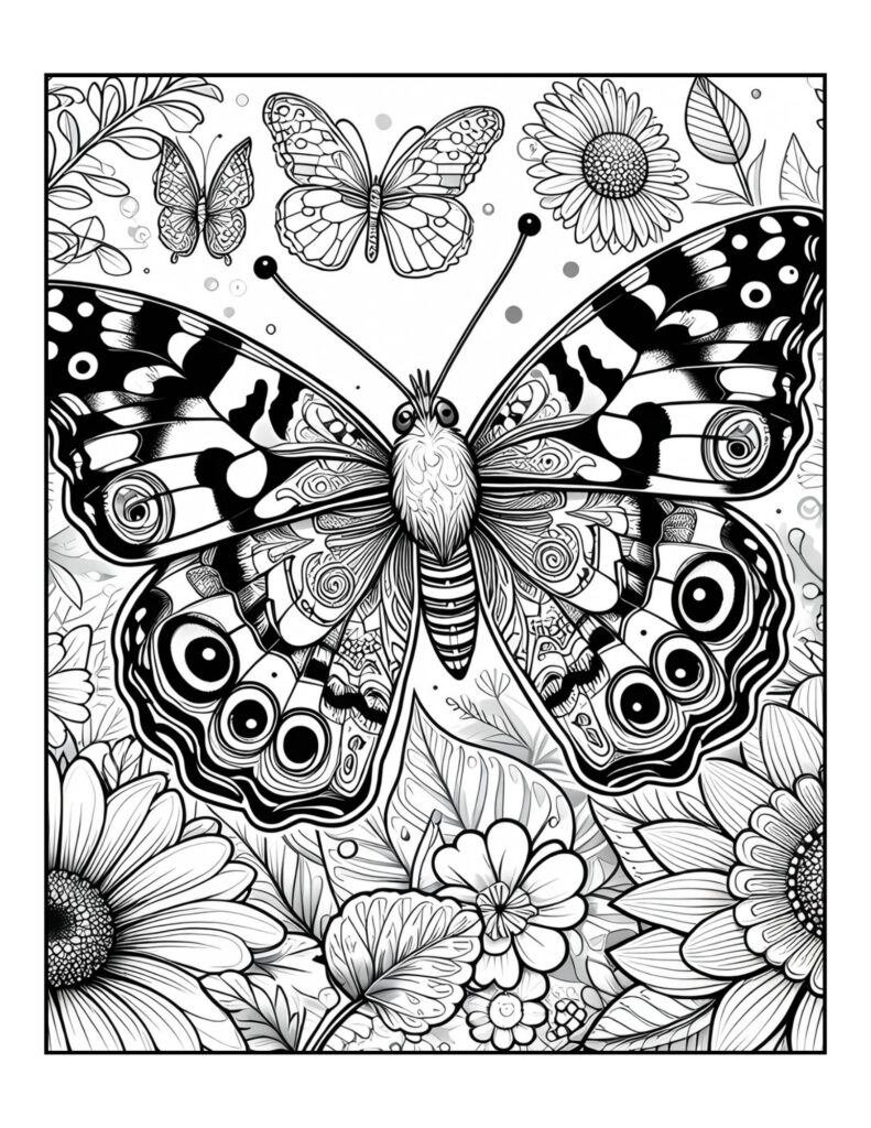 Butterfly Coloring Pages for Adults