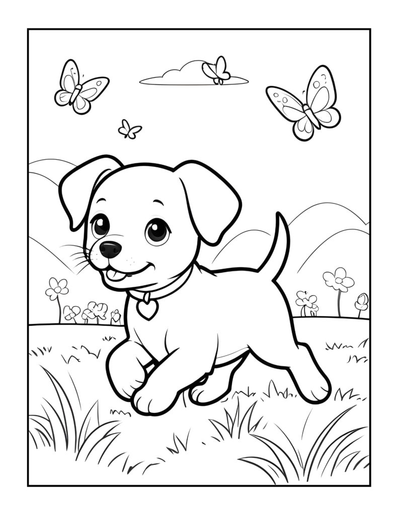Dog Coloring Page