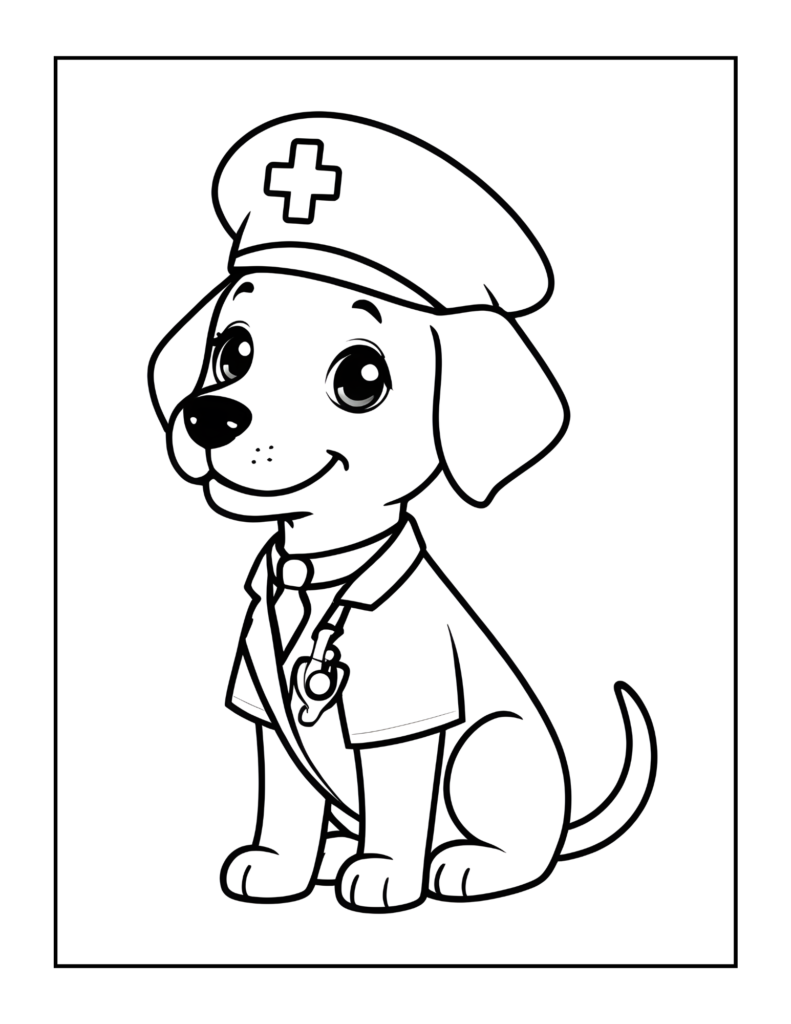 Dog Coloring Page