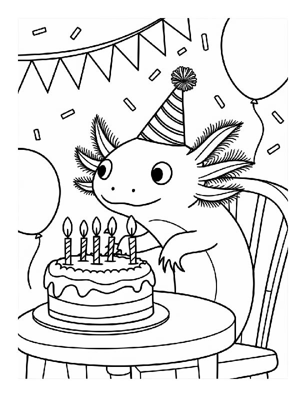 Axolotl Coloring Pages