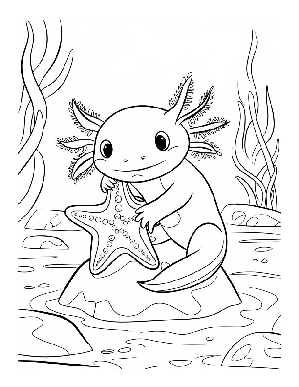 Axolotl Coloring Pages