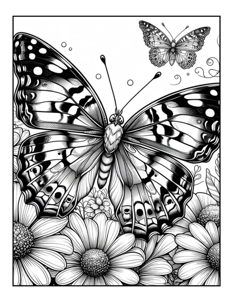 Butterfly Coloring Pages for Adults