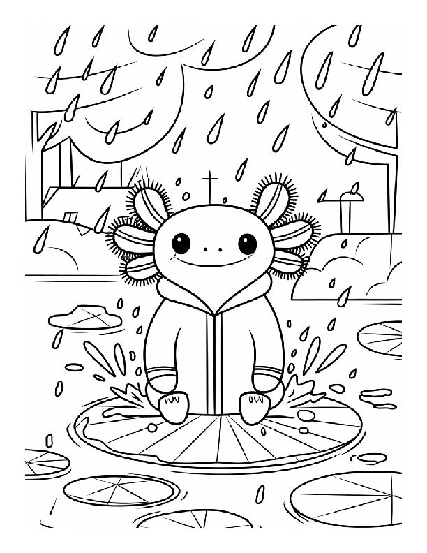 Axolotl Coloring Pages