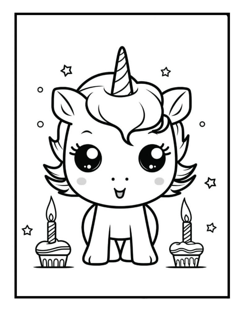 Happy Birthday Coloring Pages