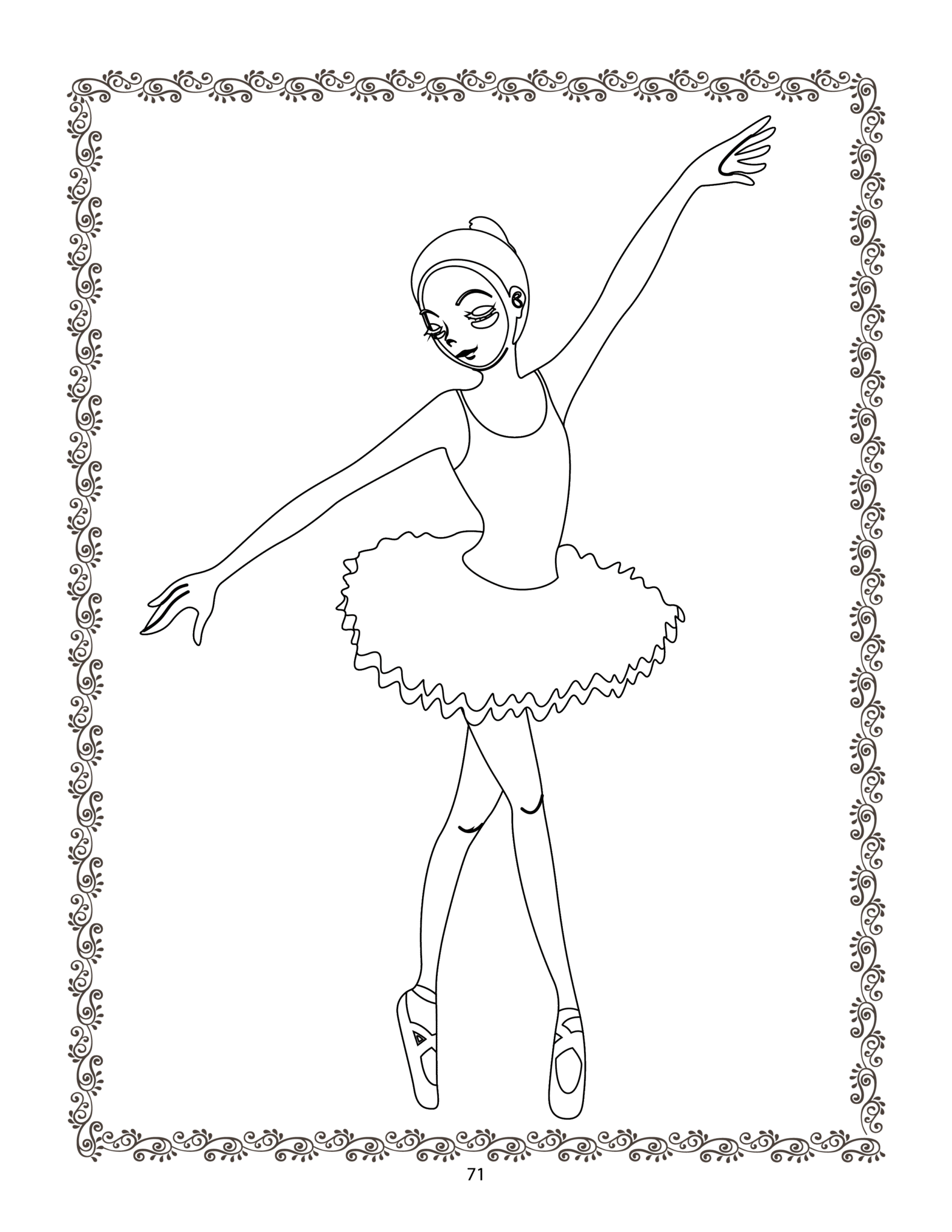 45 Ballerina Coloring Pages - Free Printable PDF