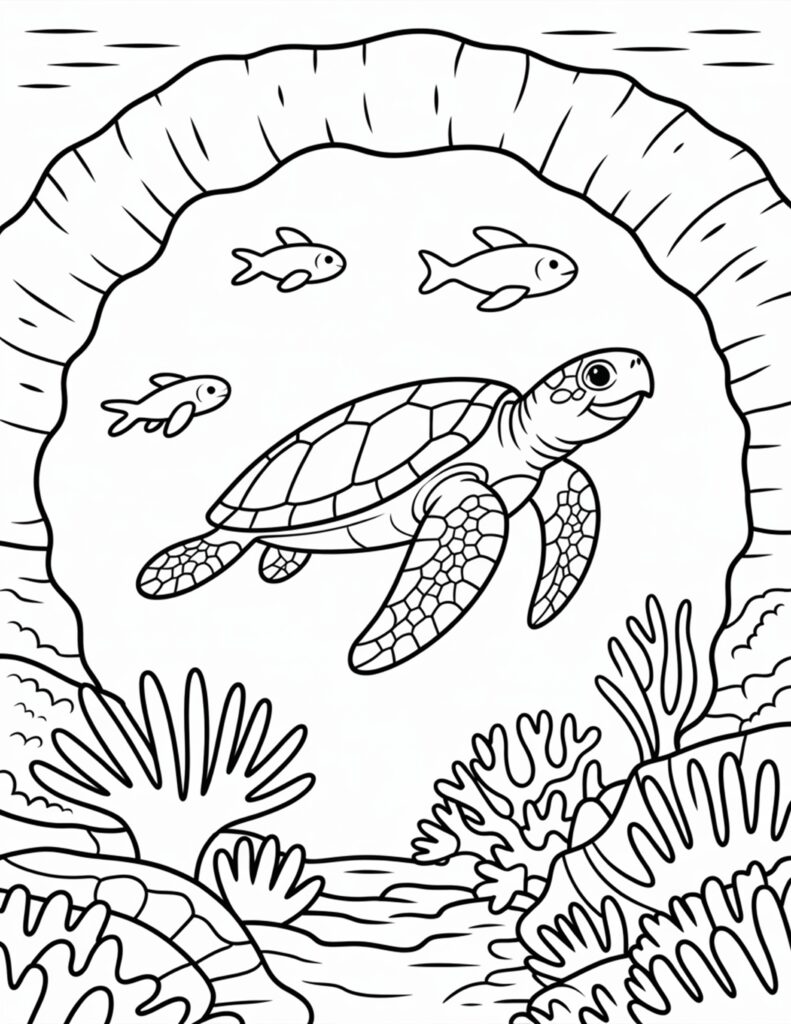 Ocean Animals Coloring Pages