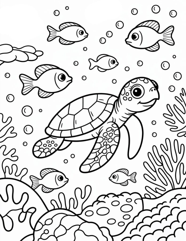 Ocean Animals Coloring Pages