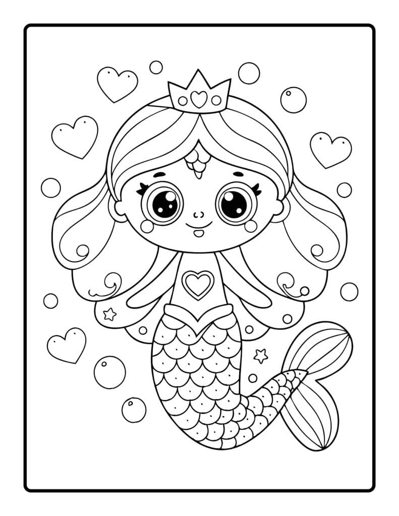 Mermaid Coloring Pages