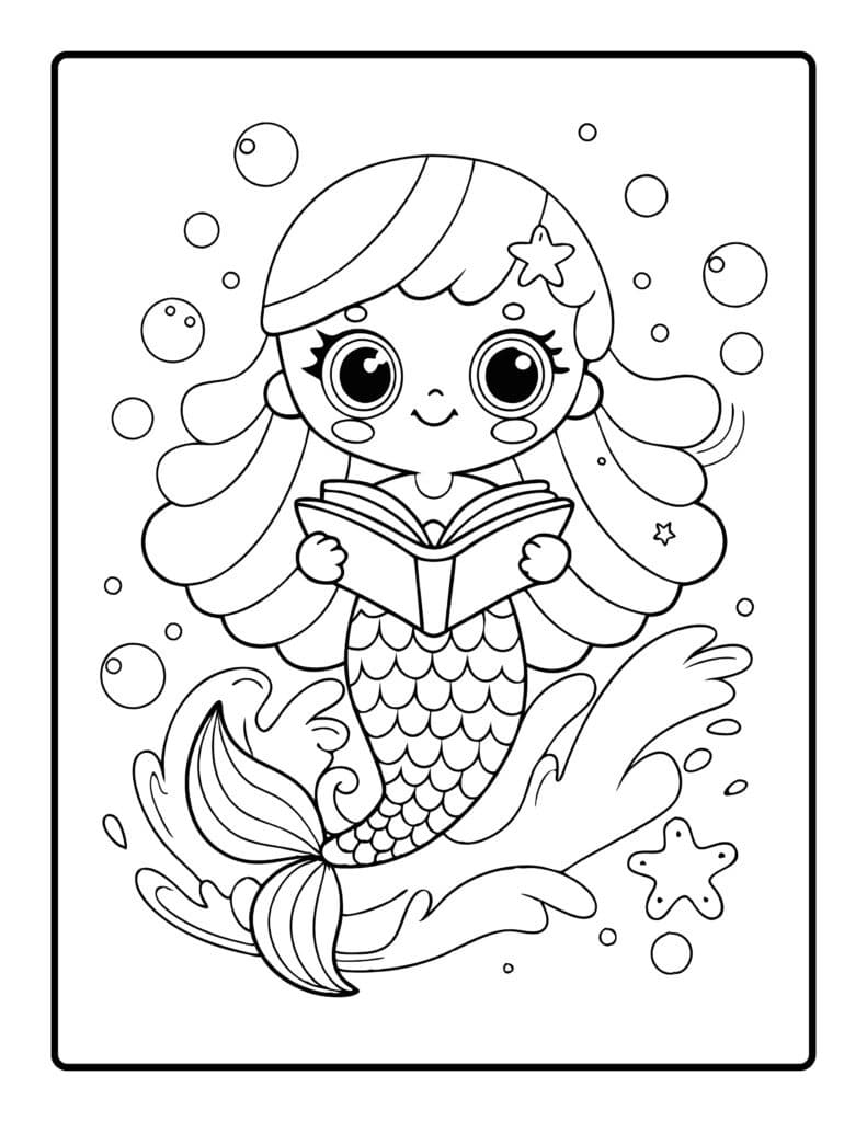 Mermaid Coloring Pages