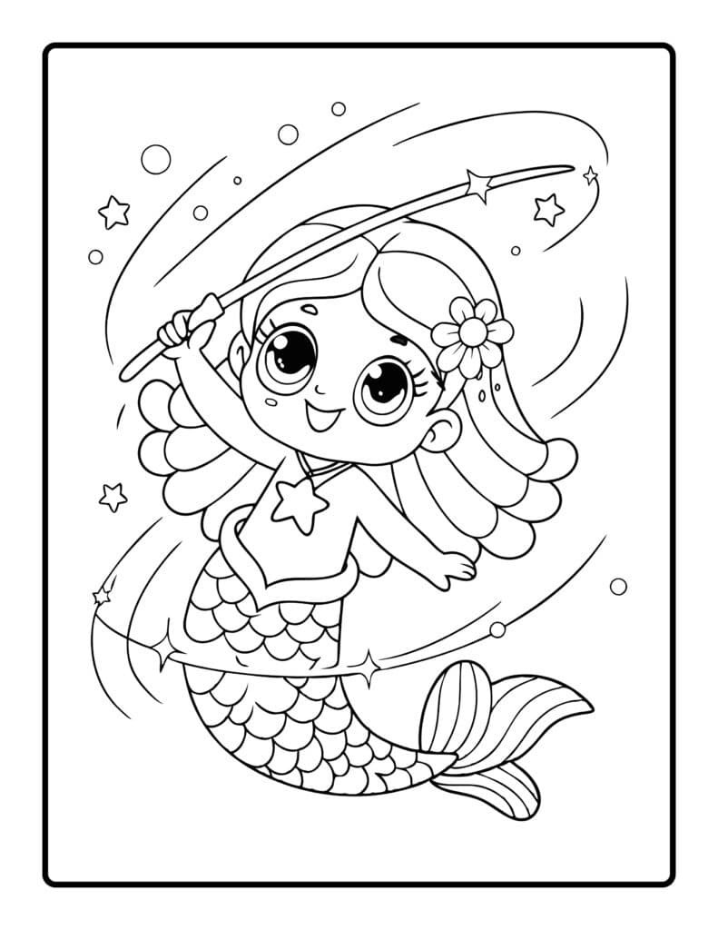 Mermaid Coloring Pages