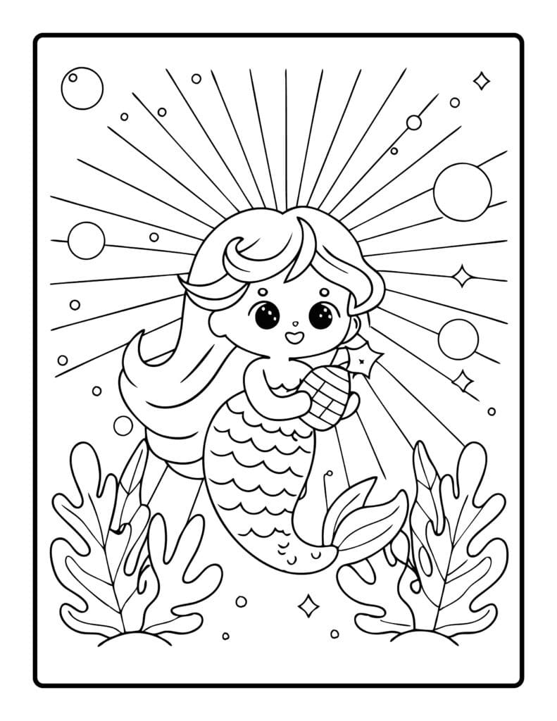 Mermaid Coloring Pages