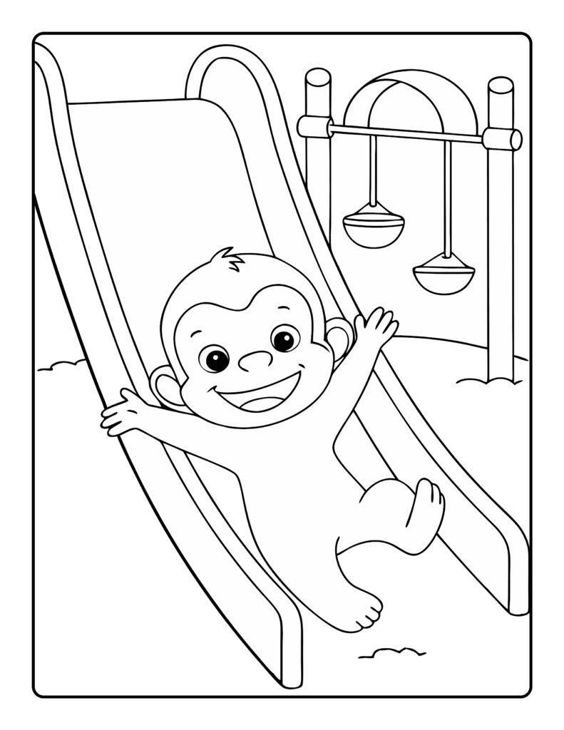 Monkey Coloring Pages