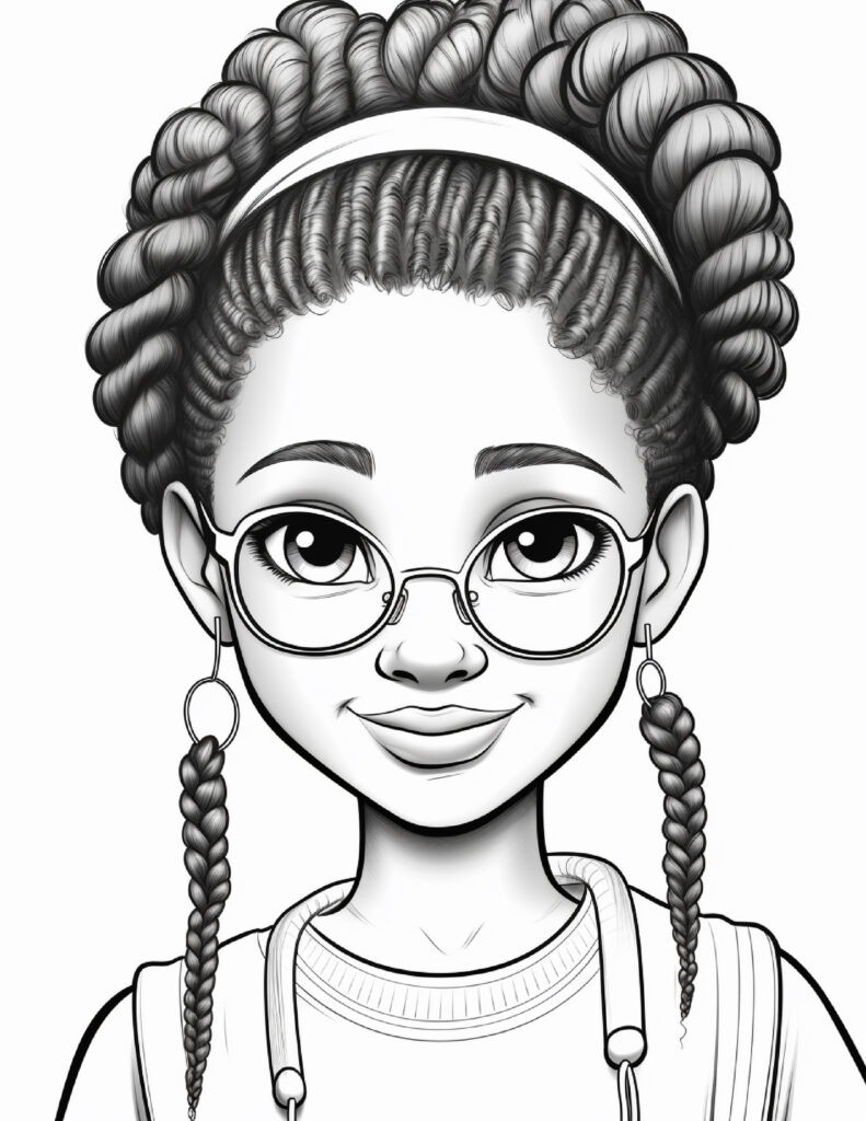 Black Girls Coloring Pages