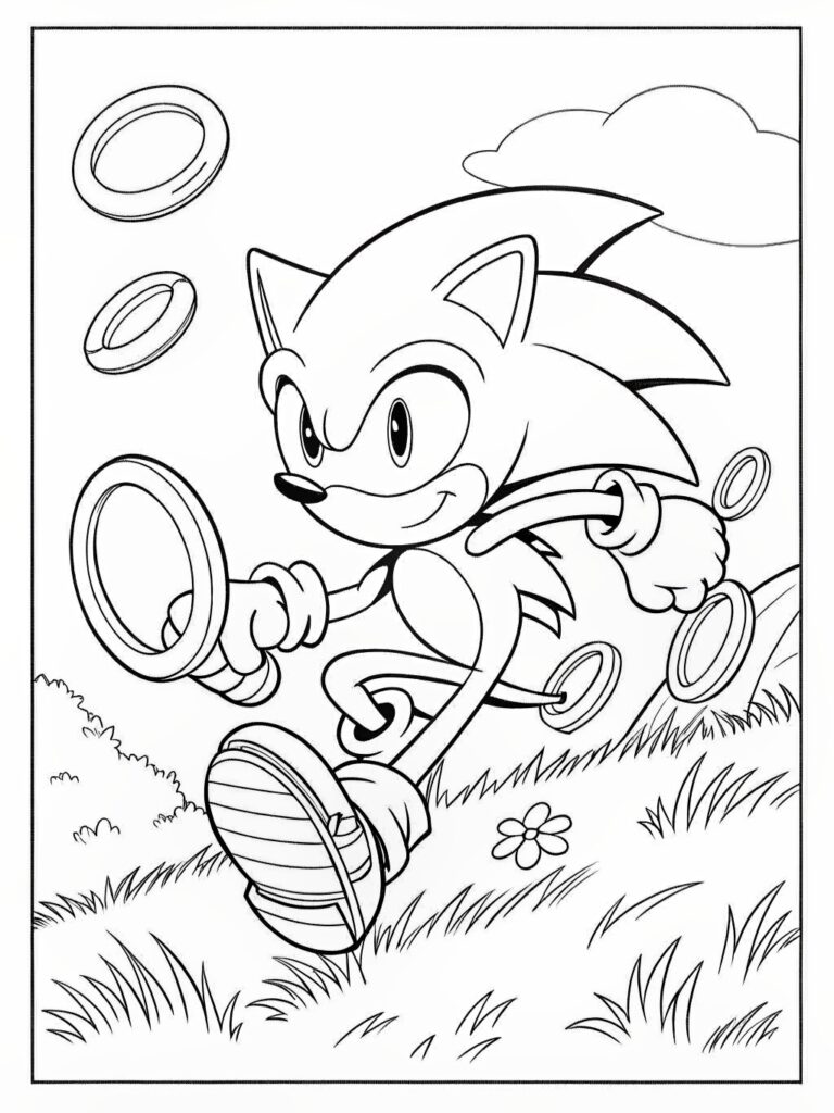Sonic Coloring Pages