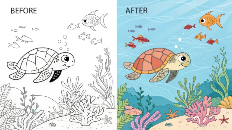 Ocean Animals Coloring Pages