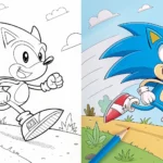 Sonic Coloring Pages